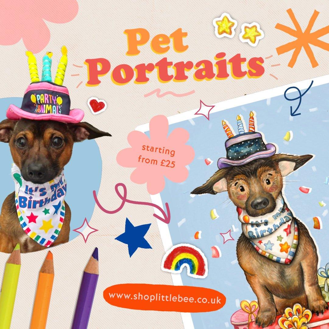 Illustrated Pet Portraits - Shop Little Bee